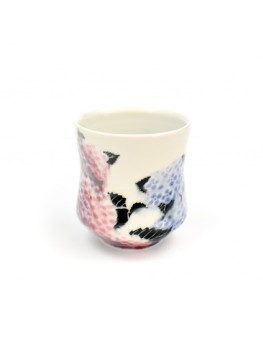 Handmade Camellia ceramic mug
