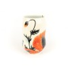 Handmade Red Poppy Ceramic Mug